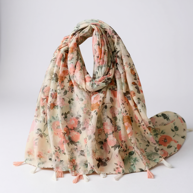 floral meadow scented scarf gift roll