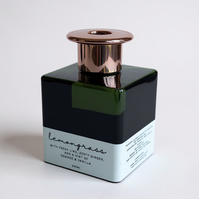 kate cotton lemongrass, ginger & mint diffuser 200ml