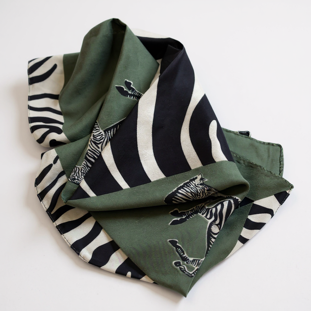 zebra plains bandana scarf