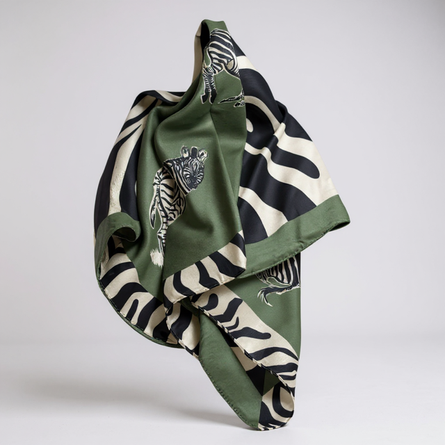 zebra plains bandana scarf