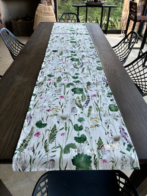 spring meadow table runner