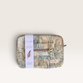 kate Cotton padded quilted 12" laptop sleeve & pencil case set - ocean breeze