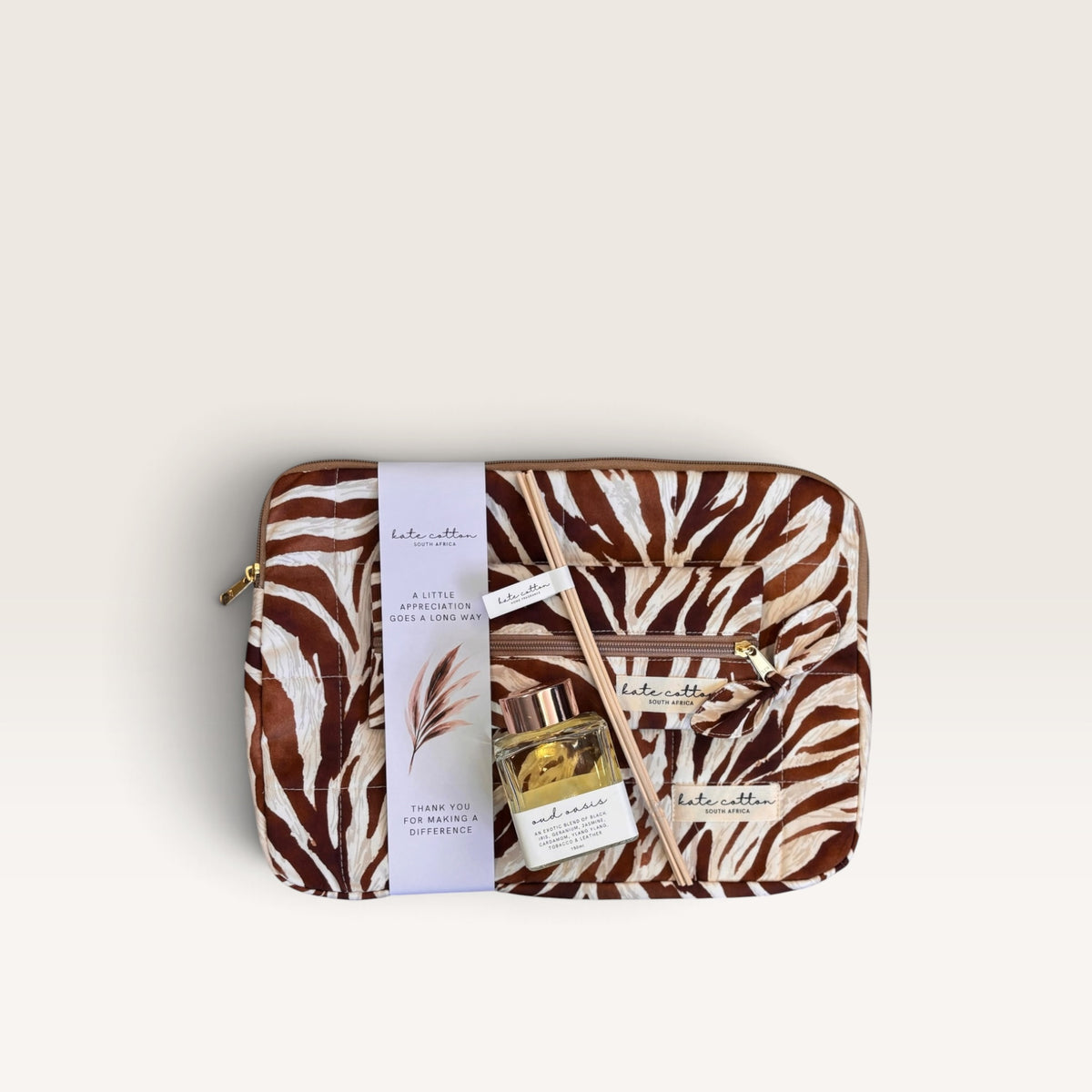 kate cotton the work day edit - animal browns & oud