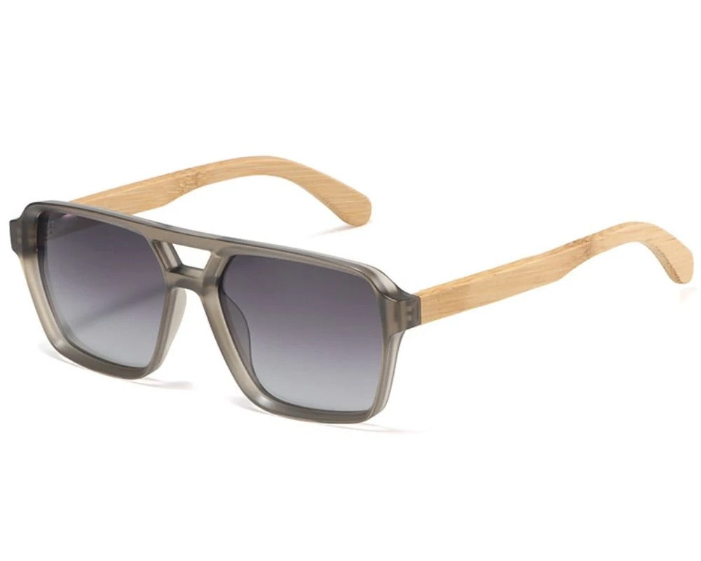vanté 1507 polarized sunglasses - smoke|bamboo