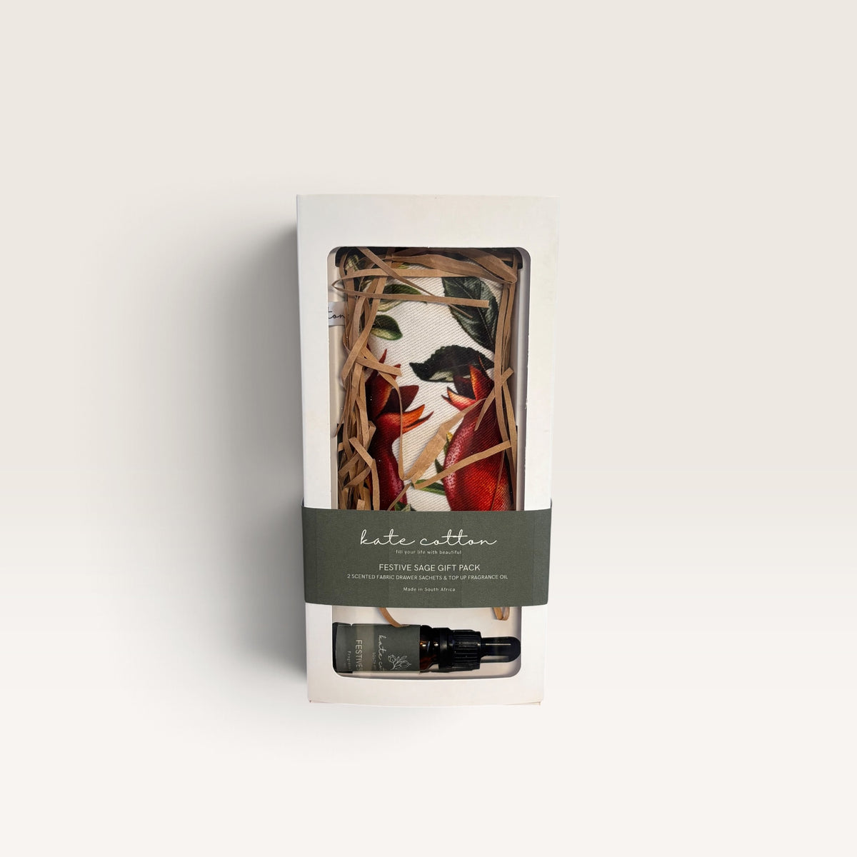 kate cotton signature gift set - festive fig ( pomegranate )