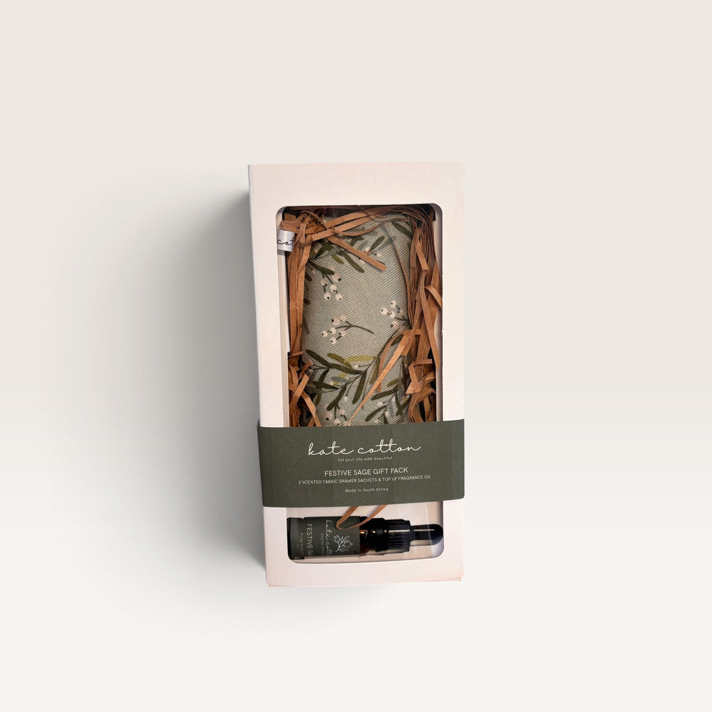 kate cotton signature gift set - festive fig ( mistletoe )