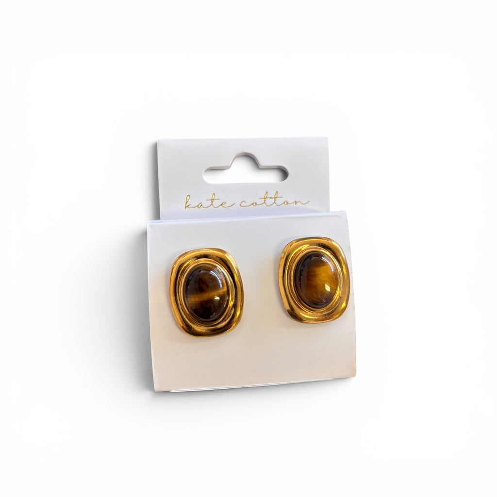 sienna tigers eye earrings