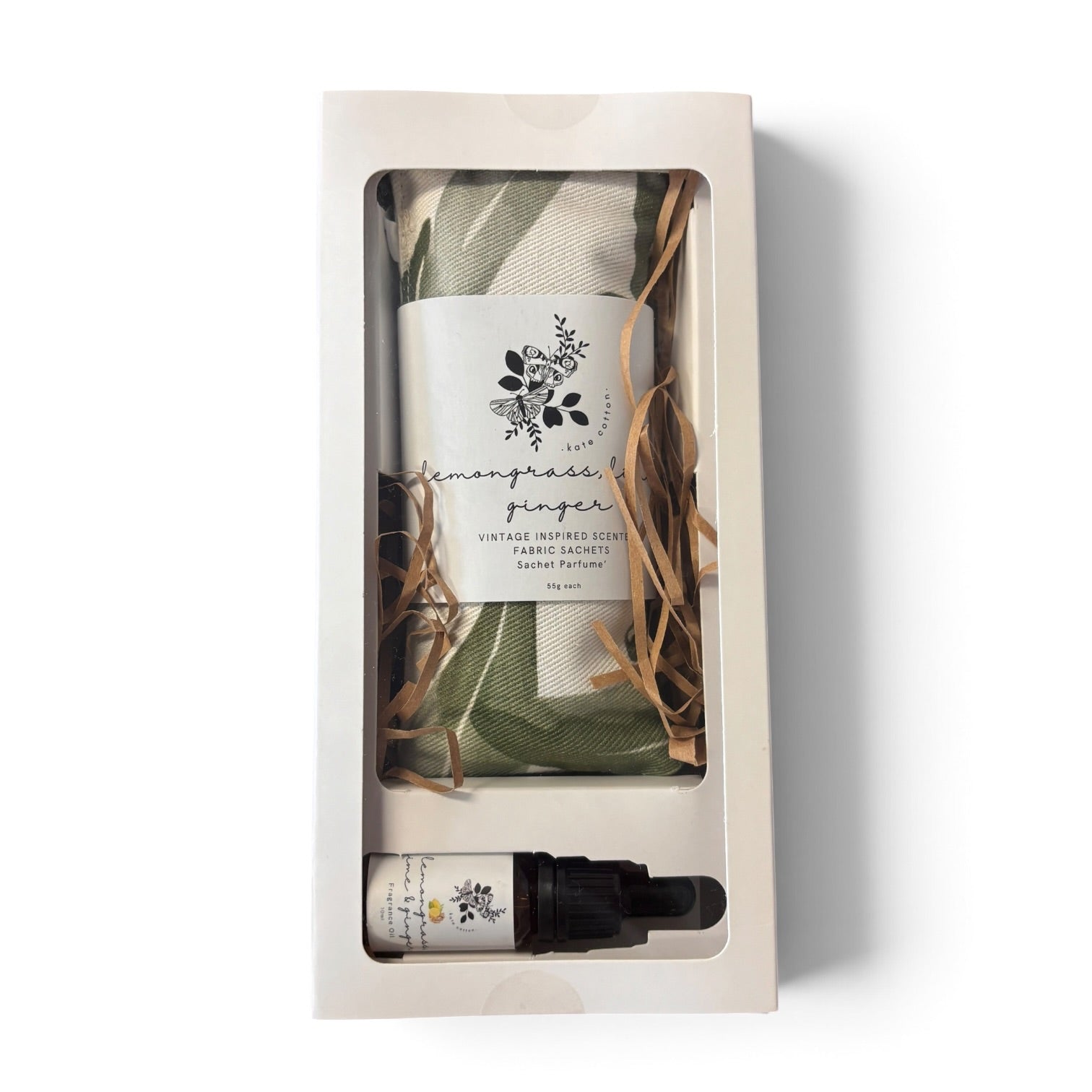 kate cotton signature gift set - lemongrass, lime & ginger