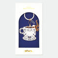 First Coffee Key Chain