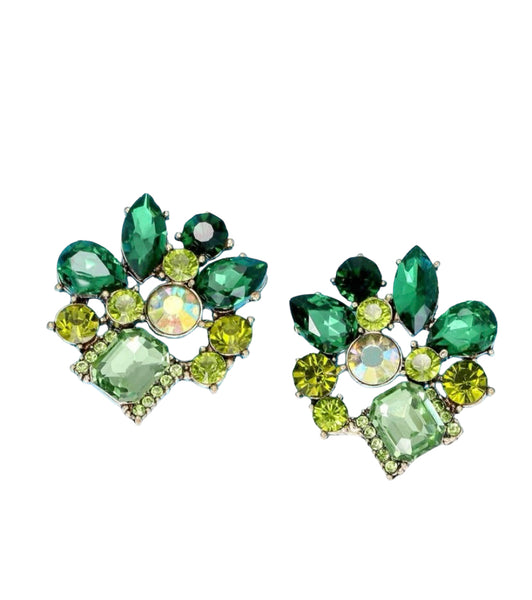 Green Vacay Night Sparkle Earrings