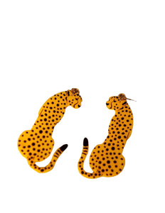 Yellow Cheetah Earrings