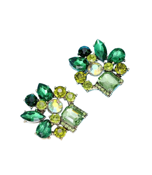 Green Vacay Night Sparkle Earrings