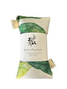 kate cotton french pear vintage style scented sachets - green leaves