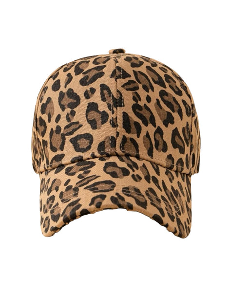 Leopard Print Baseball Style Cap
