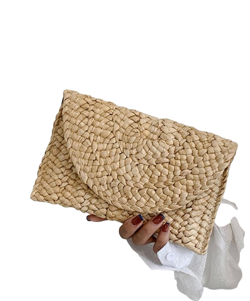 Corn Husk Clutch Vacay Dinner Bag