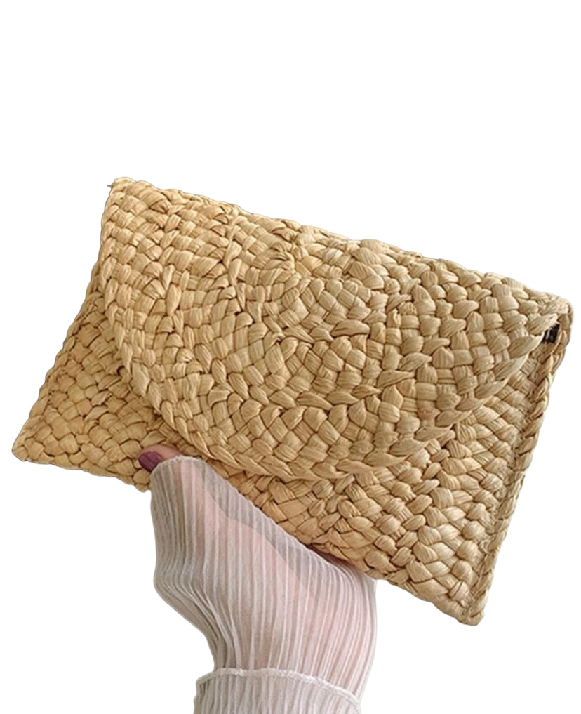 Corn Husk Clutch Vacay Dinner Bag