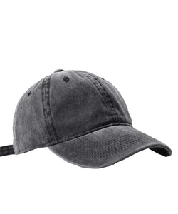 Grey Baseball Style Cap