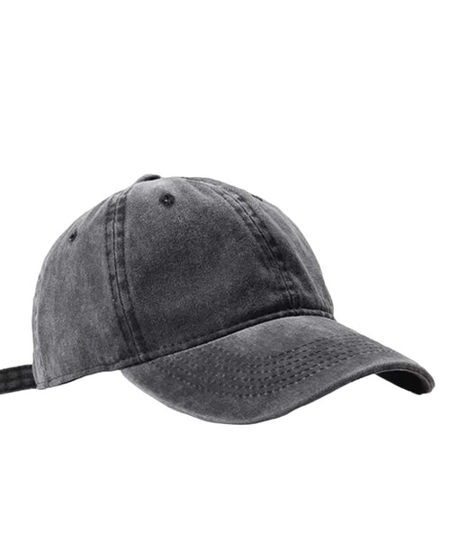 Grey Baseball Style Cap