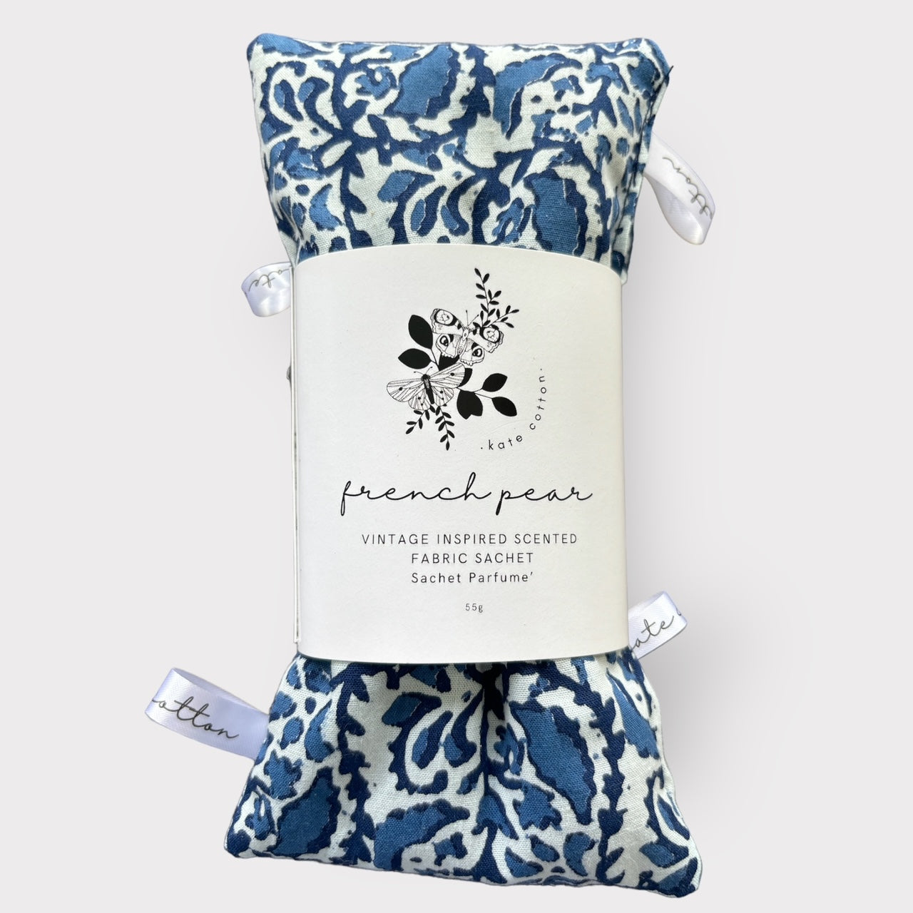 kate cotton french pear vintage style scented sachets - french paisley