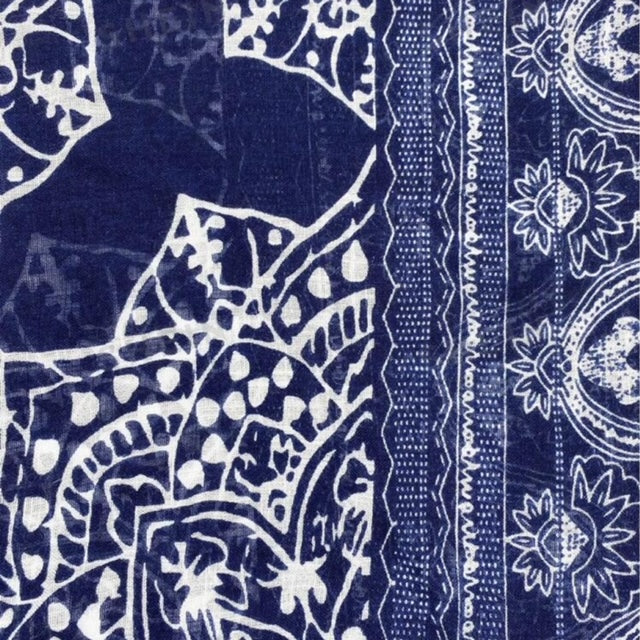 Tassel Trim Kimono - Navy Blue