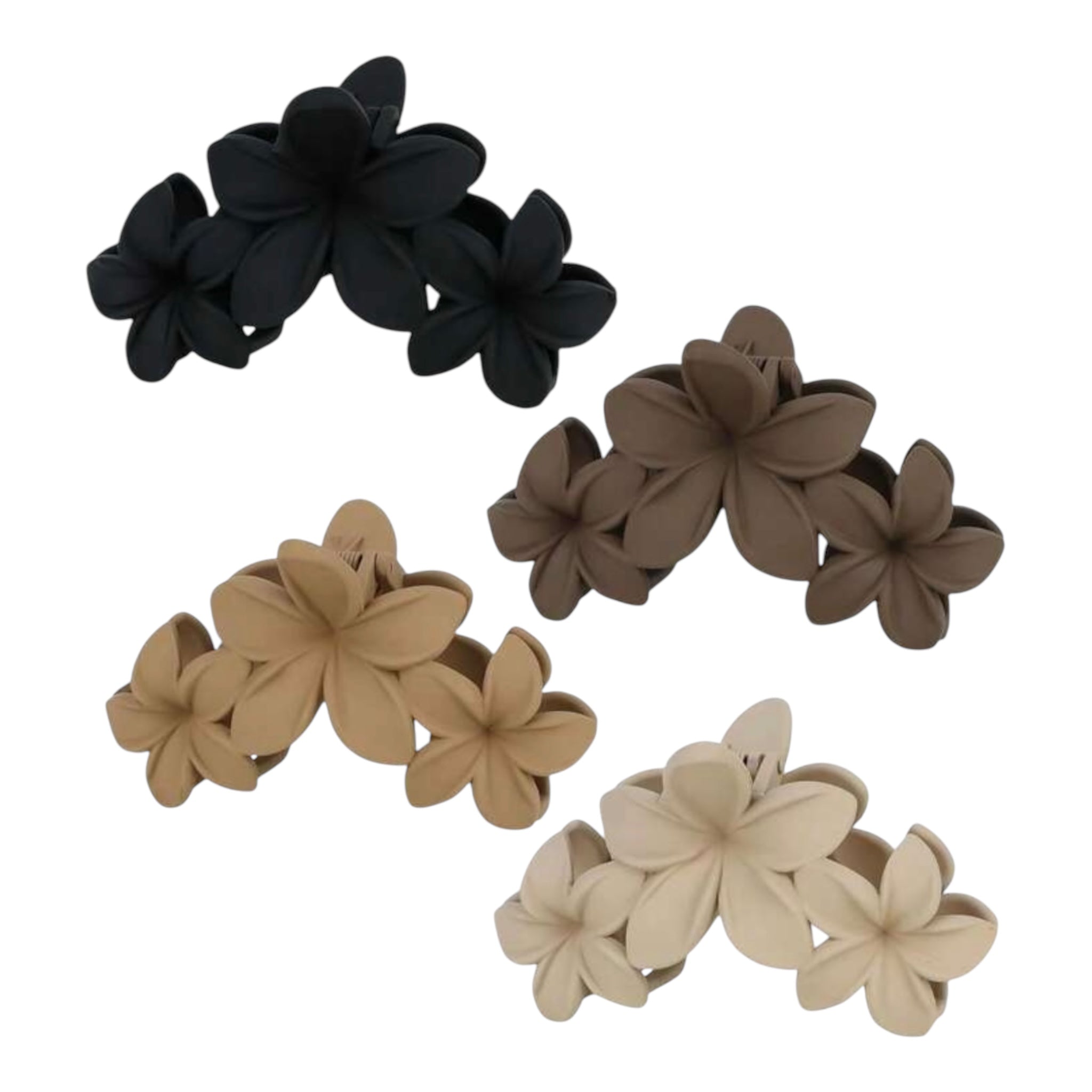 vacay flower hairclip set - 4 colours