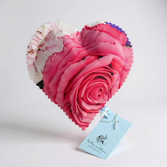Ravioli Scented Heart Sachet - Peony Rose