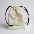 Olivia Hoop Earrings - Turquoise & Gold