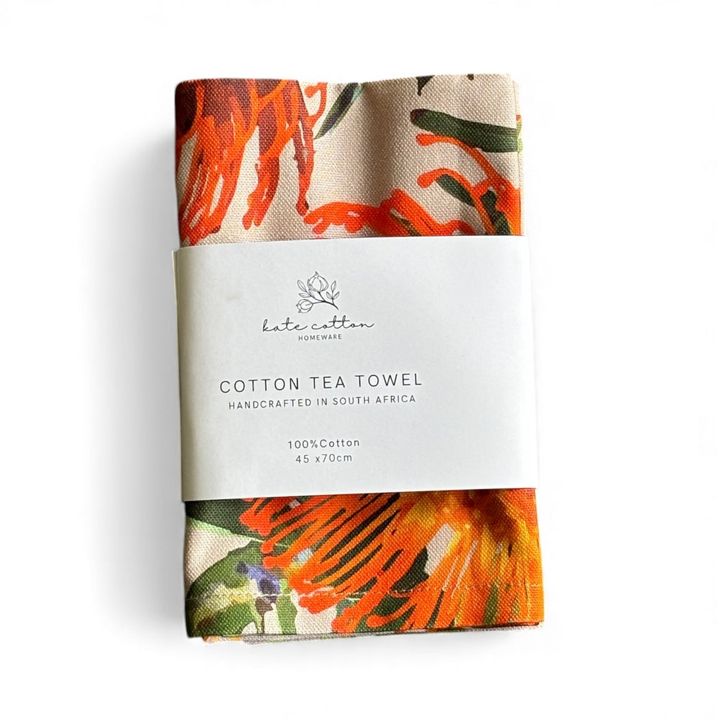 Kitchen Tea Towel - Protea
