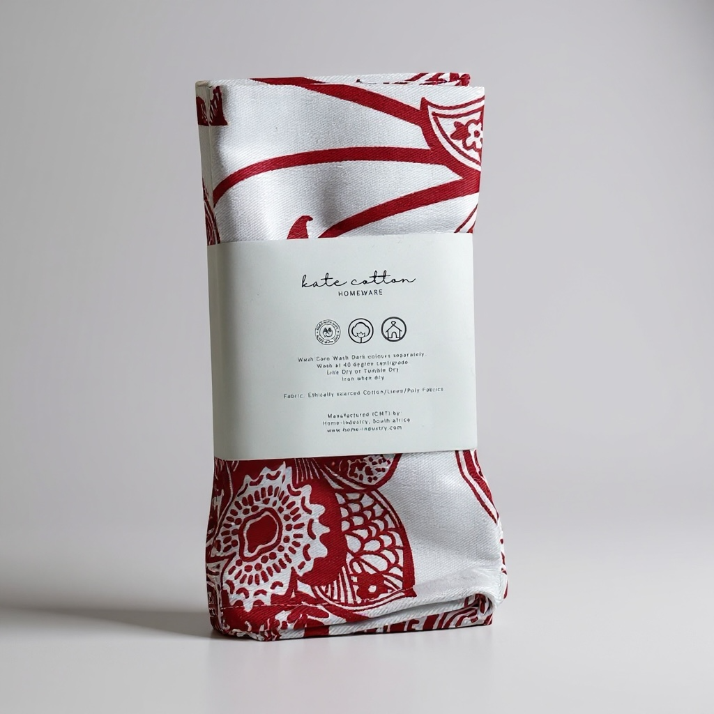 paisley red serviettes