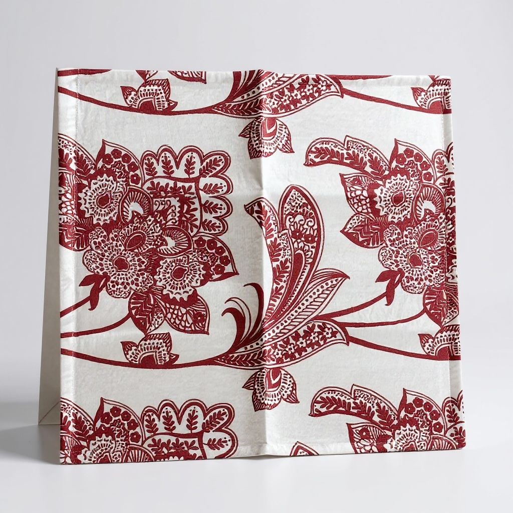 paisley red serviettes