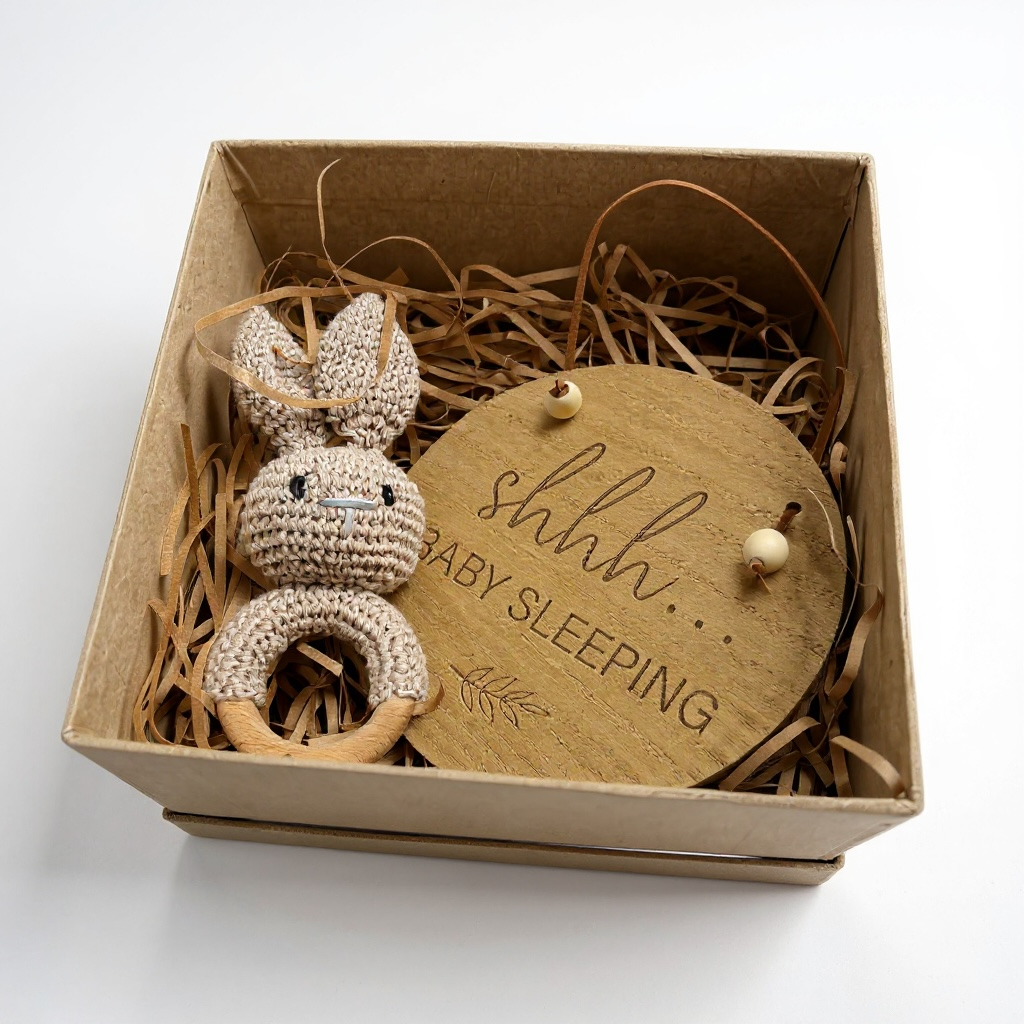 the baby rattle gift box