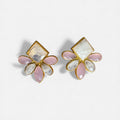 amaré - celinea-rainbow moonstone and rose chalcedony