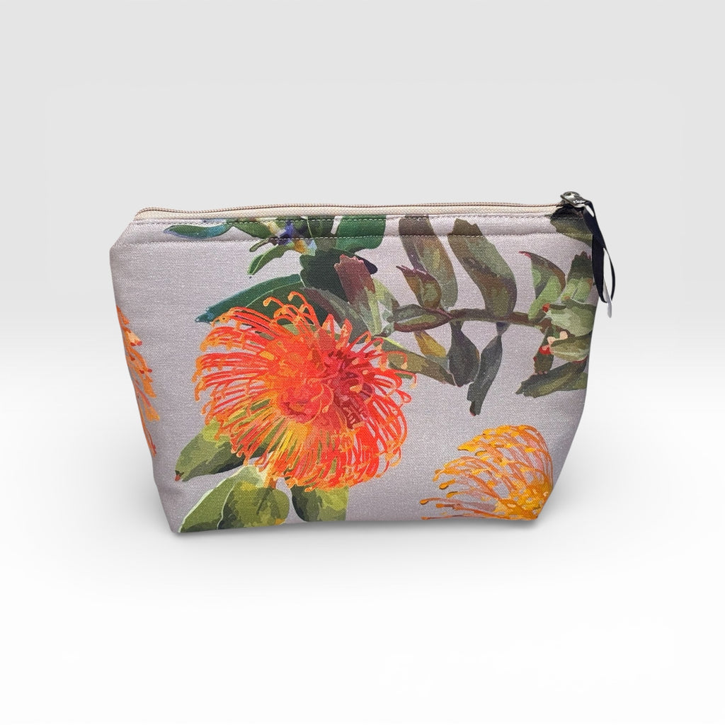 Kate Cotton Traveller Pouch - Protea