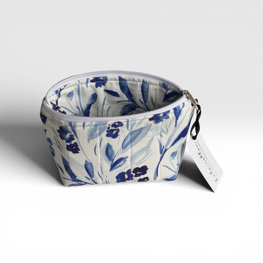 kate cotton french blue gift set | cosmetic bag, scented sachets & fragrance Oil
