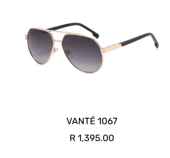 vanté 11067 sunglasses - gold smoke grey