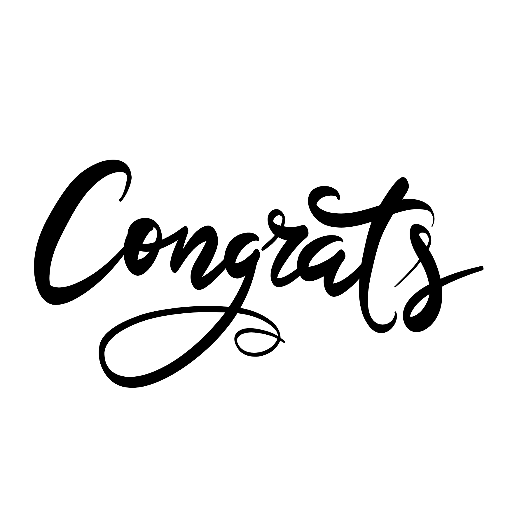 Congrats Script Card