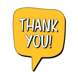 Thank You Speech Bubble Card