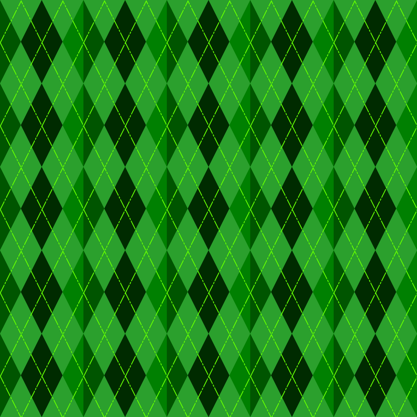 Green Diamond Plaid Card