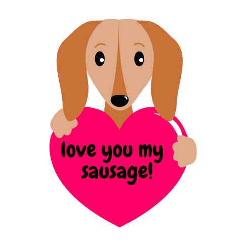 Love You Sausage Card