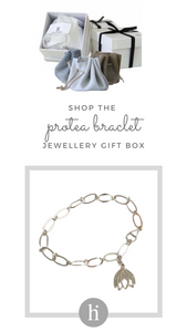 Protea bracelet jewellery gift box