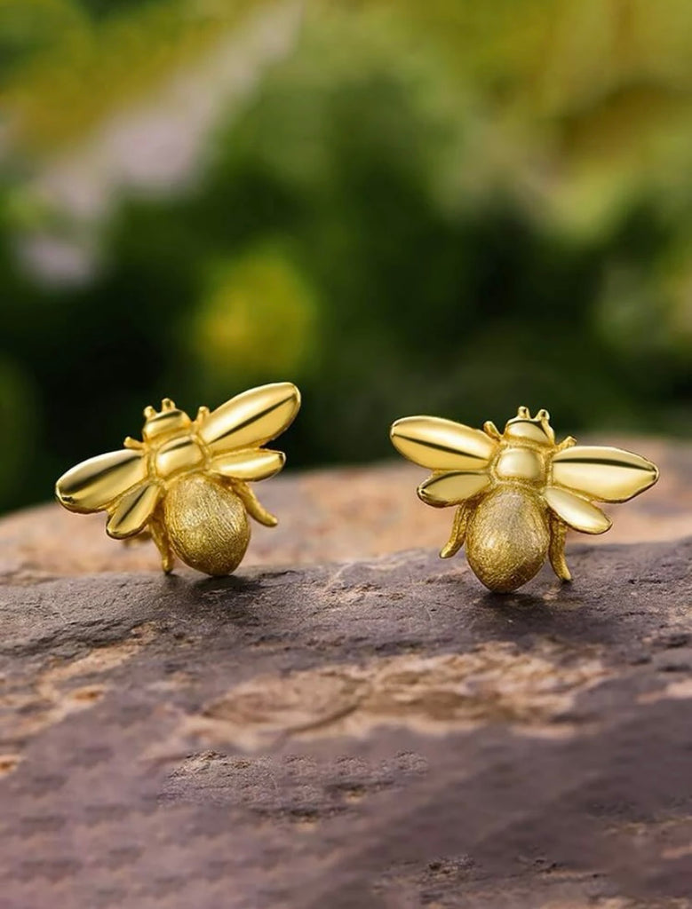 Buy Gold Bee Stud Earrings Online in India  Etsy