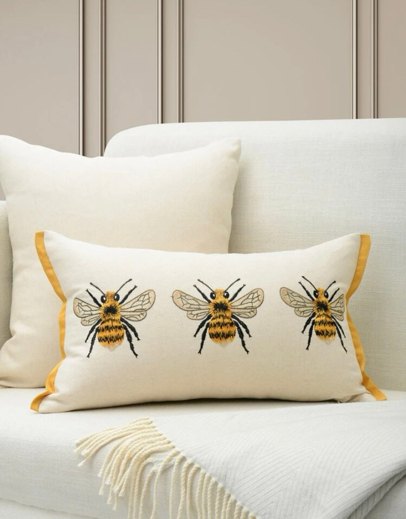 Honey Bee Embroidered Scatter