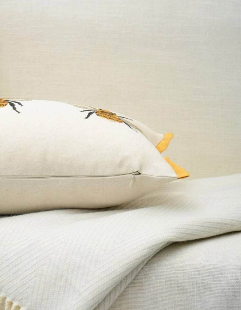 Honey Bee Embroidered Scatter