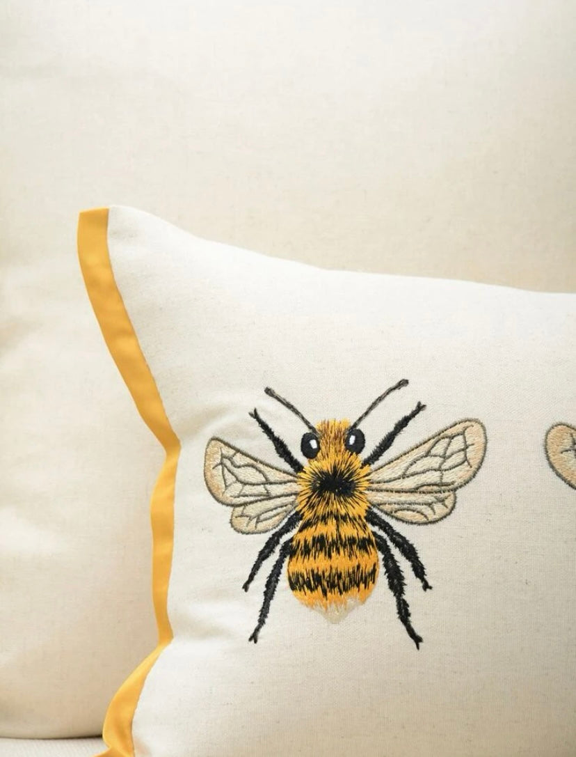 Honey Bee Embroidered Scatter