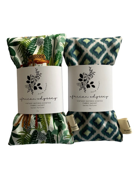 african odyssey kate cotton vintage Inspired scented fabric sachet set (2)