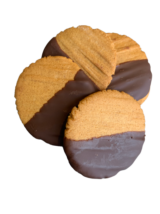 Rosebud's Ginger Biscuits Dipped in Belgian Chocolate